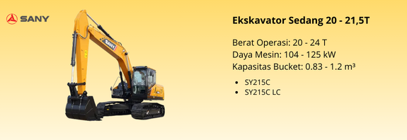 Ekskavator Sedang 20 - 21,5T