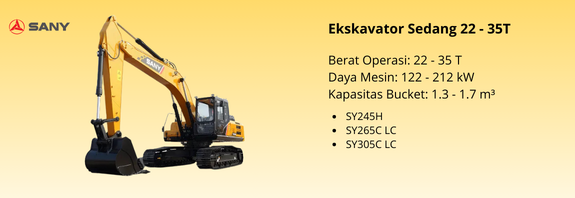Ekskavator Sedang 22 - 35T