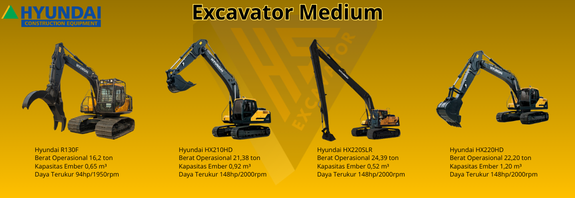 Excavator Medium Hyundai