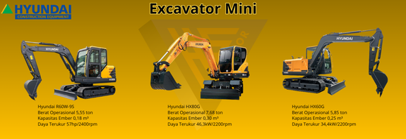 Excavator Mini Hyundai